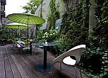 Terrace at the feet of Buda Royal Castle in Budapest - Hotel Lanchid 19 in Budapest